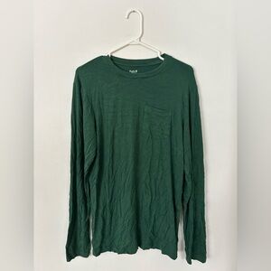 Kyte BABY Forest Green Long Sleeve Tee Mens Size Small